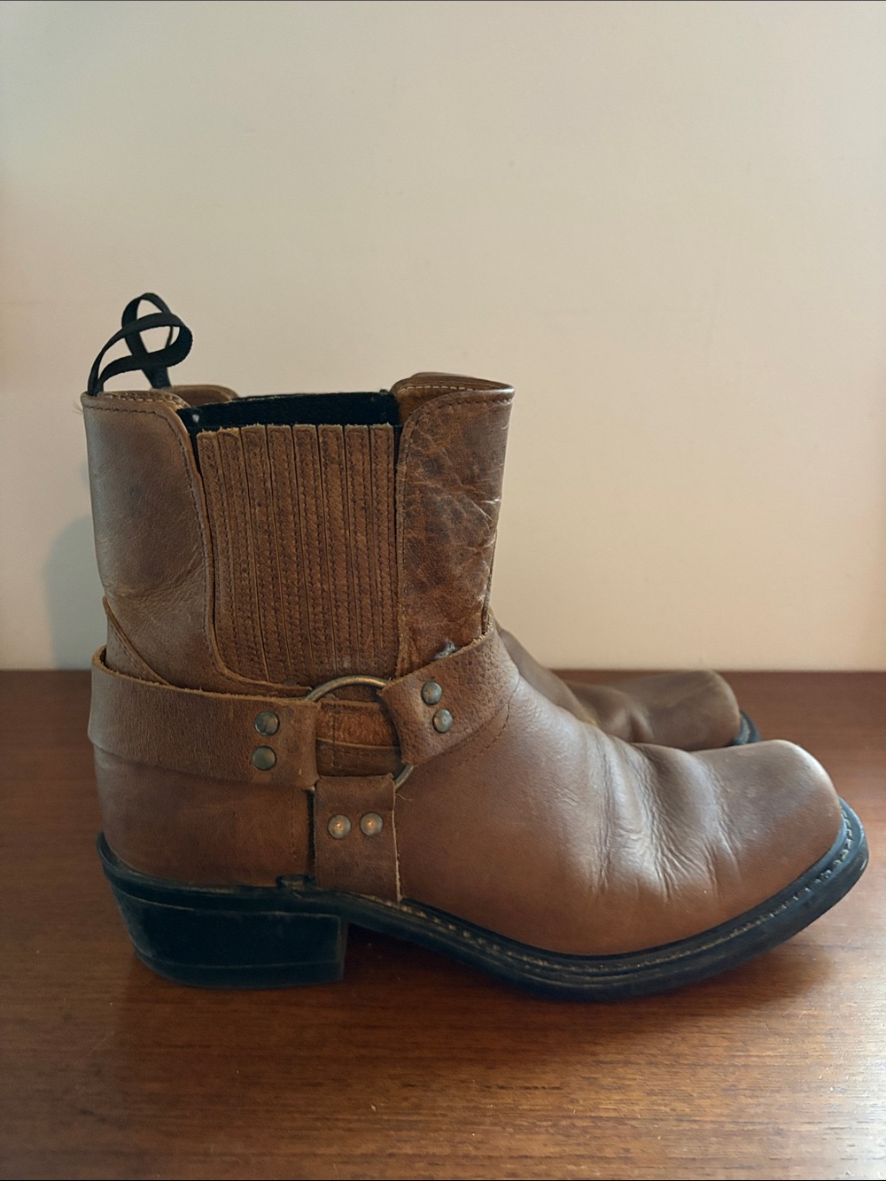 BOULET - Men's 7" Motorcycle Harness Boots in brown leather, style 3010